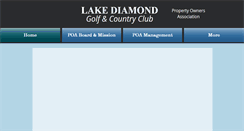 Desktop Screenshot of lakediamondpoa.net