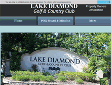 Tablet Screenshot of lakediamondpoa.net